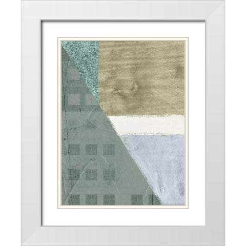 Uptown II White Modern Wood Framed Art Print with Double Matting by Archie, K.