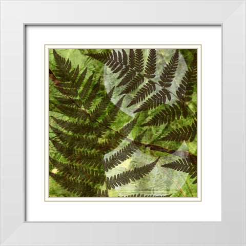 Shade II White Modern Wood Framed Art Print with Double Matting by Archie, K.
