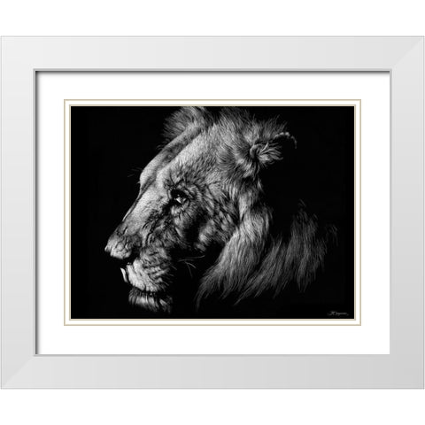 Wildlife Scratchboards I White Modern Wood Framed Art Print with Double Matting by Chapman, Julie T.