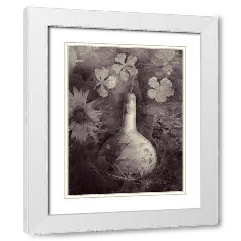 Gourd II White Modern Wood Framed Art Print with Double Matting by Ray, Elena