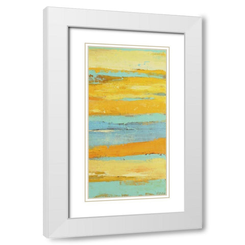 Caribbean Sunrise II White Modern Wood Framed Art Print with Double Matting by Ashley, Erin