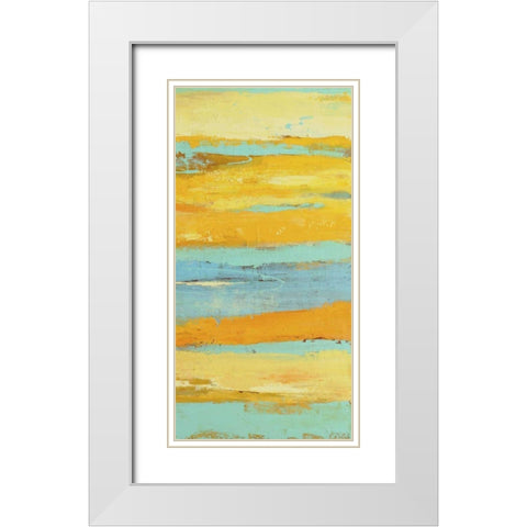 Caribbean Sunrise II White Modern Wood Framed Art Print with Double Matting by Ashley, Erin