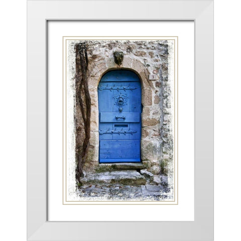 Doors of Europe I White Modern Wood Framed Art Print with Double Matting by Perry, Rachel