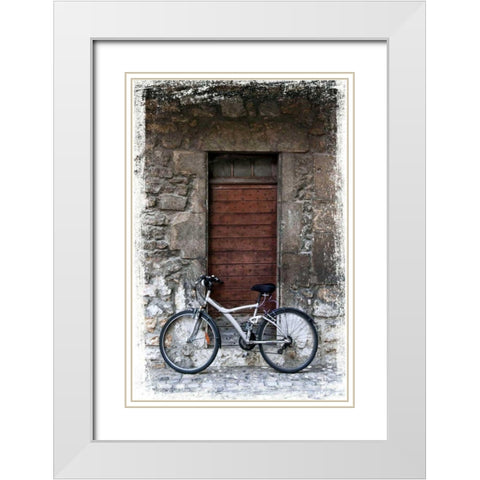 Doors of Europe VI White Modern Wood Framed Art Print with Double Matting by Perry, Rachel