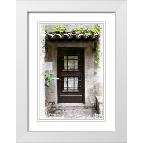 Doors of Europe XVI White Modern Wood Framed Art Print with Double Matting by Perry, Rachel