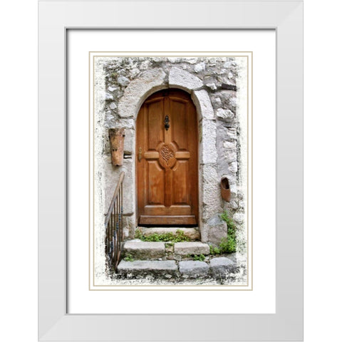 Doors of Europe XVII White Modern Wood Framed Art Print with Double Matting by Perry, Rachel