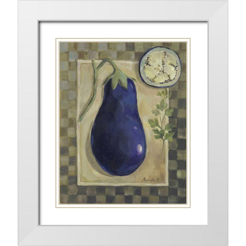 Veggies and Herbs IV White Modern Wood Framed Art Print with Double Matting by Cohen, Marietta