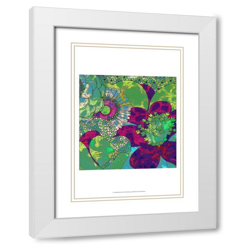 Oopsy Daisy I White Modern Wood Framed Art Print with Double Matting by Mountain, Ricki