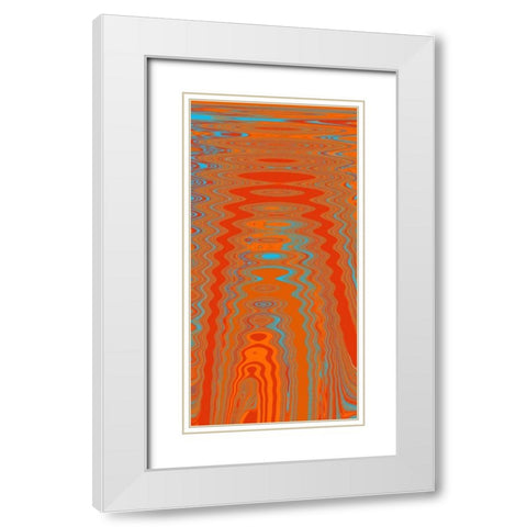 Reflections I White Modern Wood Framed Art Print with Double Matting by Mountain, Ricki