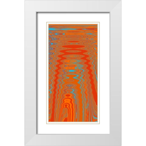 Reflections I White Modern Wood Framed Art Print with Double Matting by Mountain, Ricki