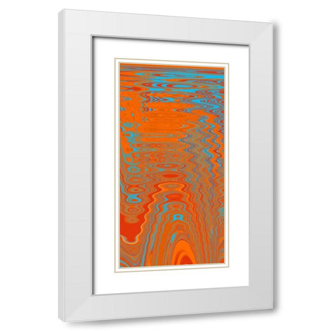 Reflections II White Modern Wood Framed Art Print with Double Matting by Mountain, Ricki