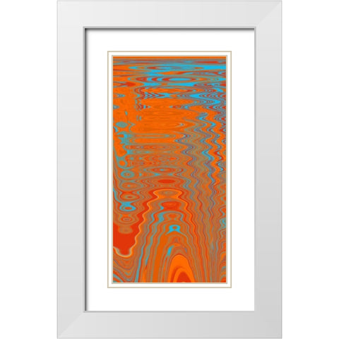 Reflections II White Modern Wood Framed Art Print with Double Matting by Mountain, Ricki