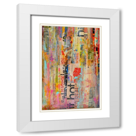 Metro Mix I White Modern Wood Framed Art Print with Double Matting by Ashley, Erin