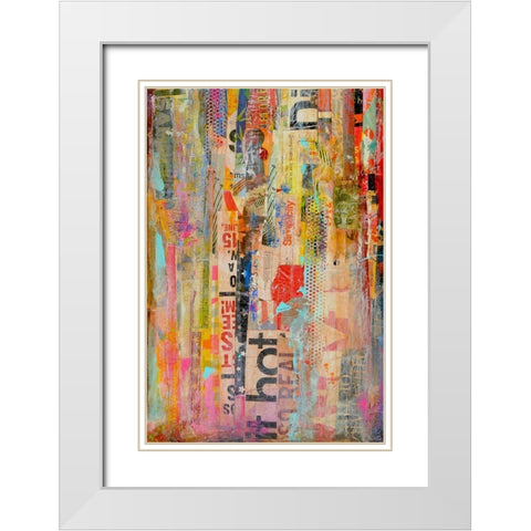 Metro Mix I White Modern Wood Framed Art Print with Double Matting by Ashley, Erin