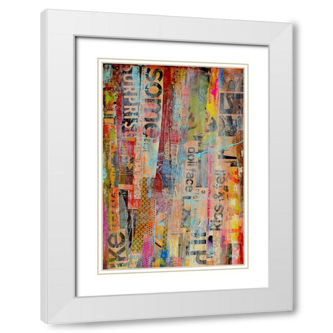 Metro Mix II White Modern Wood Framed Art Print with Double Matting by Ashley, Erin