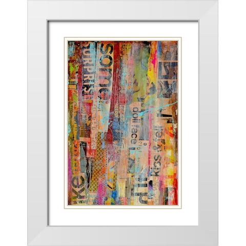 Metro Mix II White Modern Wood Framed Art Print with Double Matting by Ashley, Erin