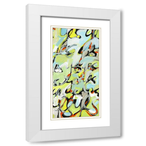 Yes, Yes, Yes II White Modern Wood Framed Art Print with Double Matting by Fuchs, Jodi