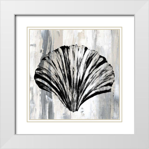 Black Shell I White Modern Wood Framed Art Print with Double Matting by James, Andrea