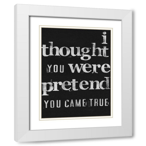 Friendship IV White Modern Wood Framed Art Print with Double Matting by Velasquez, Deborah