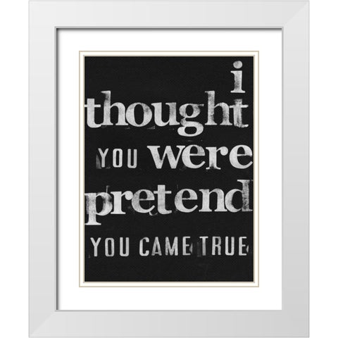 Friendship IV White Modern Wood Framed Art Print with Double Matting by Velasquez, Deborah