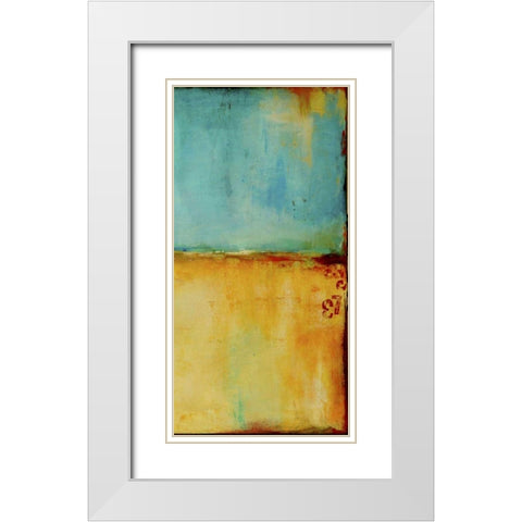Pier 37 II White Modern Wood Framed Art Print with Double Matting by Ashley, Erin