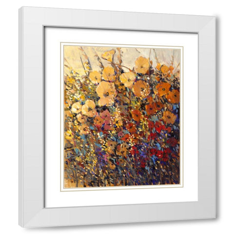 Bright and Bold Flowers II White Modern Wood Framed Art Print with Double Matting by OToole, Tim