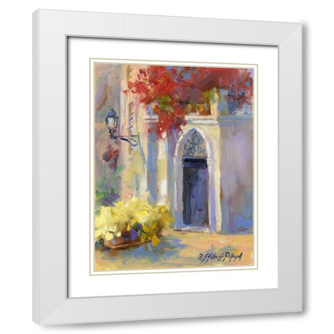 Mission Impression III White Modern Wood Framed Art Print with Double Matting by Pollard, Julie G.