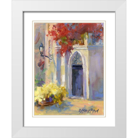 Mission Impression III White Modern Wood Framed Art Print with Double Matting by Pollard, Julie G.