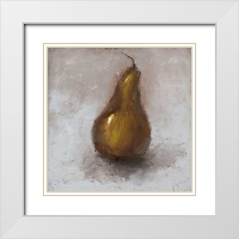 Painted Fruit II White Modern Wood Framed Art Print with Double Matting by Nichols, Liz