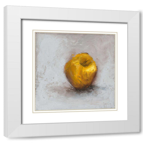 Painted Fruit III White Modern Wood Framed Art Print with Double Matting by Nichols, Liz