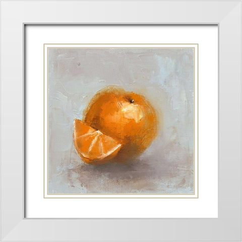 Painted Fruit IV White Modern Wood Framed Art Print with Double Matting by Nichols, Liz