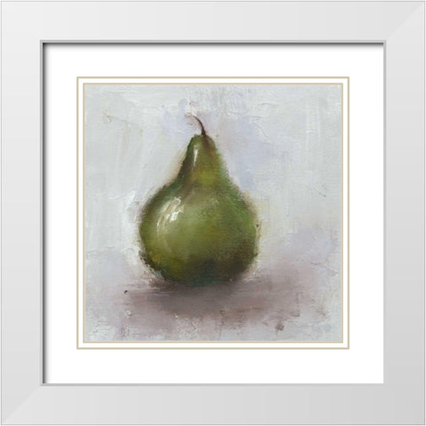 Painted Fruit V White Modern Wood Framed Art Print with Double Matting by Nichols, Liz