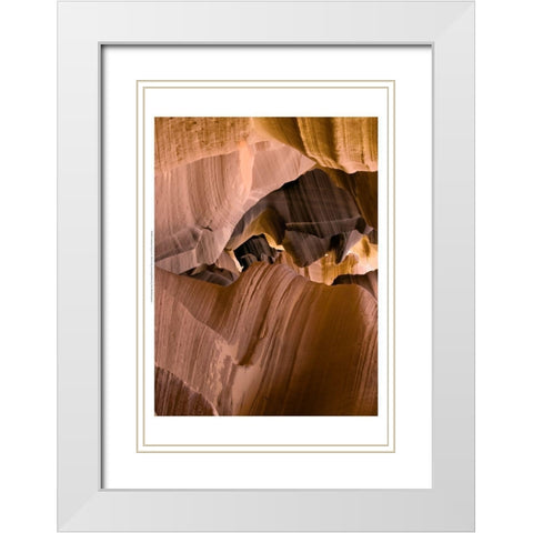 Antelope Canyon I White Modern Wood Framed Art Print with Double Matting by Chester, Colby