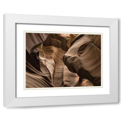 Antelope Canyon III White Modern Wood Framed Art Print with Double Matting by Chester, Colby