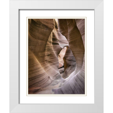 Antelope Canyon VI White Modern Wood Framed Art Print with Double Matting by Chester, Colby