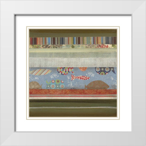 Fantasy Fish III White Modern Wood Framed Art Print with Double Matting by Green-Aldridge, W.