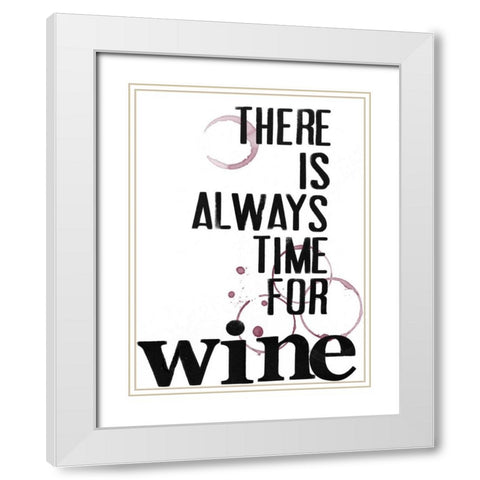 Hospitality VI White Modern Wood Framed Art Print with Double Matting by Velasquez, Deborah