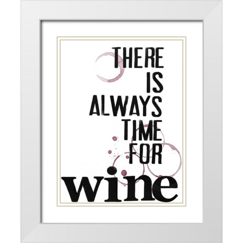 Hospitality VI White Modern Wood Framed Art Print with Double Matting by Velasquez, Deborah