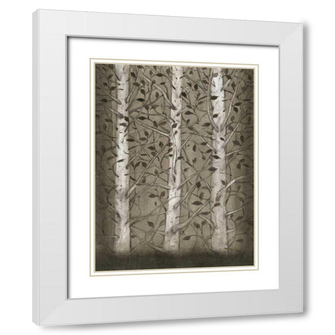 Intertwine I White Modern Wood Framed Art Print with Double Matting by OToole, Tim