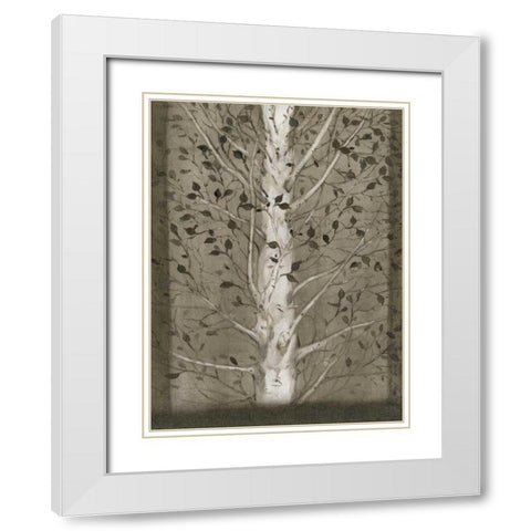 Intertwine II White Modern Wood Framed Art Print with Double Matting by OToole, Tim