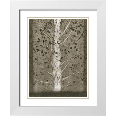 Intertwine II White Modern Wood Framed Art Print with Double Matting by OToole, Tim