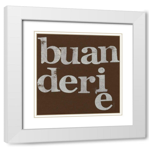 French Laundry II White Modern Wood Framed Art Print with Double Matting by Velasquez, Deborah