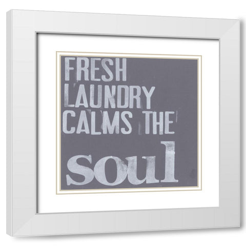 Fresh Laundry II White Modern Wood Framed Art Print with Double Matting by Velasquez, Deborah