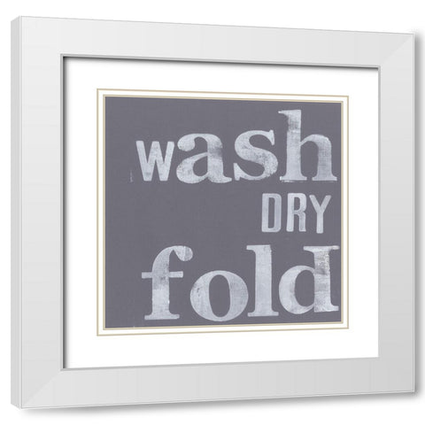 Fresh Laundry III White Modern Wood Framed Art Print with Double Matting by Velasquez, Deborah