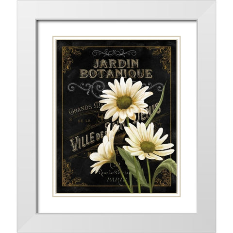 Small Botanical Collection I White Modern Wood Framed Art Print with Double Matting by White, Abby