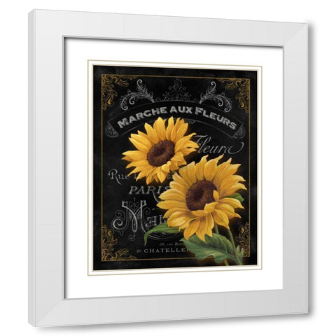 Small Botanical Collection II White Modern Wood Framed Art Print with Double Matting by White, Abby