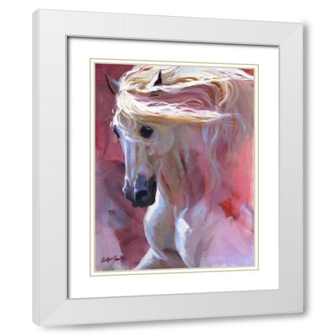 Dream Dancer White Modern Wood Framed Art Print with Double Matting by Hawley, Carolyne