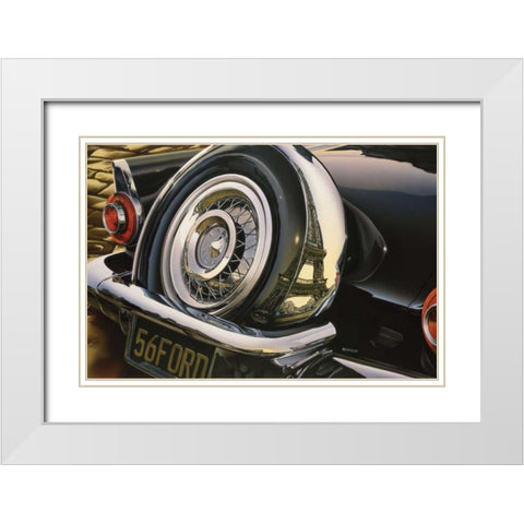 56 Thunderbird White Modern Wood Framed Art Print with Double Matting by Reynolds, Graham