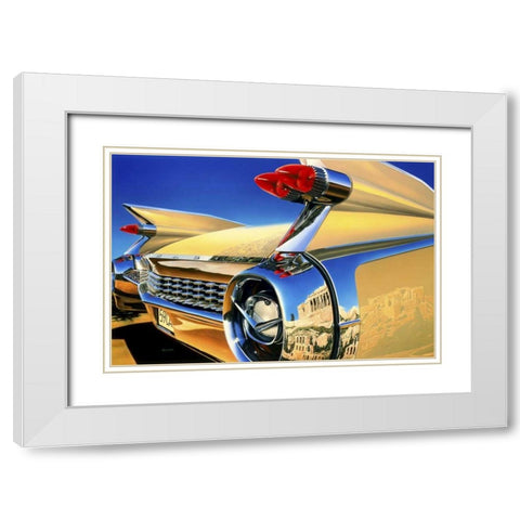 59 El Dorado Athens White Modern Wood Framed Art Print with Double Matting by Reynolds, Graham