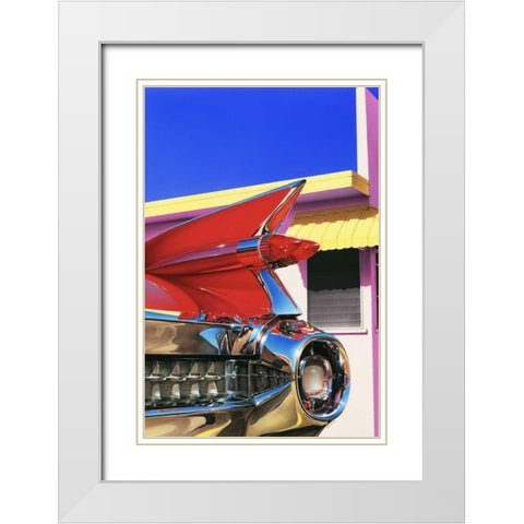 59 Cadillac El Dorado White Modern Wood Framed Art Print with Double Matting by Reynolds, Graham